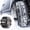 Black, variant on Heavy Duty Tire Snow Chains, Universal Plastic Traction Grip for Cars SUVs, High Performance Anti-Skid for Icy & Snowy Roads, Easy Install Winter Driving Kit