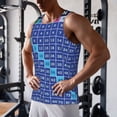 thumbnail image 5 of Pofeuu Multiplication Table Print Men's Workout Tank Tops Sleeveless Muscle Gym Shirt Quick Dry-3X-Large, 5 of 7