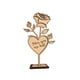 thumbnail image 2 of Decoración de la mesa familiar de figuras de madera, adorno artesanal para comedor, regalo personalizado para el Día de la Madre, escultura de madera maciza natural para guardar en recuerdo, 2 of 6