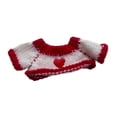 thumbnail image 4 of Suéter para muñeca Baoblaze Ropa fácil de poner y quitar 15 cm rojo, 4 of 8
