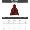 thumbnail image 6 of MADHERO Boys Girls Rain Jacket Lightweight Long Sleeve Windbreaker Red Camo 6, 6 of 6