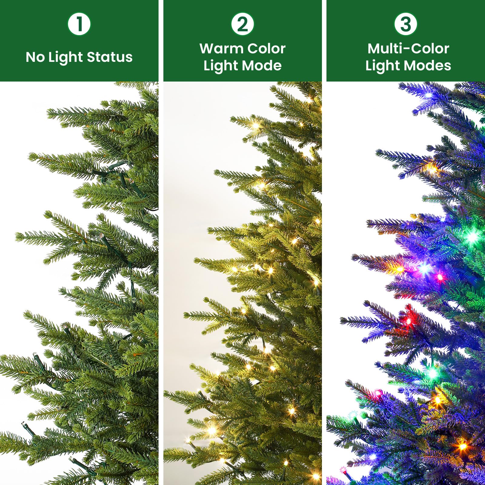 Lolsea 2ft Pre-Lit Artificial Mini Christmas Tree with LED Lights photo 4