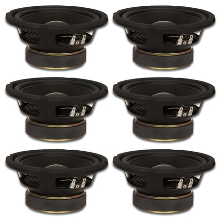 6 Goldwood Sound GW-6024 Rubber Surround 6.5  Woofers 170 Watts each 4ohm Replacement Speakers price history on PriceWatchPro