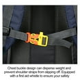 thumbnail image 6 of 60L Waterproof & Durable Hiking Backpack Multi-Pocket Travel Shoulder Bag for Camping Lounging Trekking with Reflective Strips & Whistle (Blue), 6 of 9