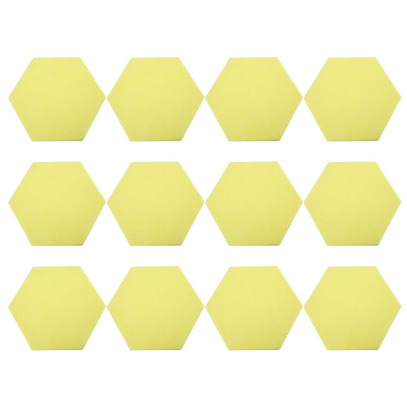 Soundproof Panels, Sound Insulation Boards 12Pcs Adhesive Mounting Flame Retardant Polyester Fiber  For  For Recording Studios