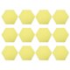 thumbnail image 1 of 12 piezas Paneles acústicos adhesivos hexagonales para pared con cuñas para insonorización de paredes, color amarillo, 1 of 10
