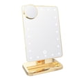 thumbnail image 6 of Impressions Vanity Touch XL Dimmable LED Makeup Mirror, Tabletop Lighted Vanity Mirrors (Champagne Gold), 6 of 8