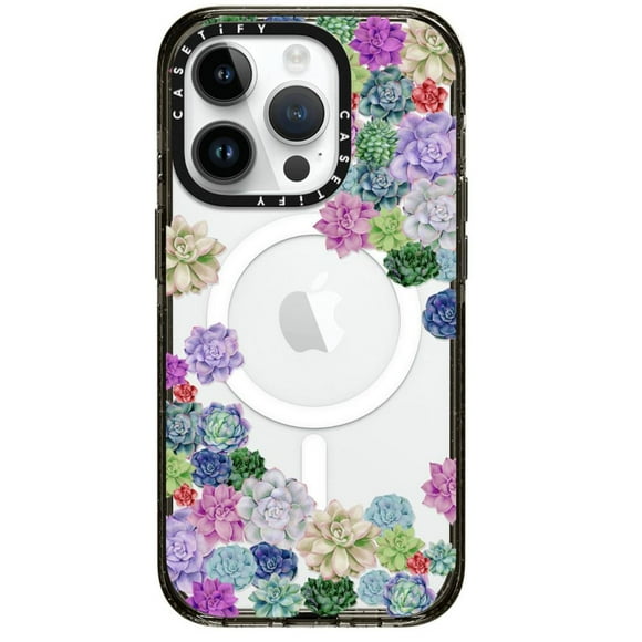 Case CASETiFY Suculentas Floral para iPhone 15 Pro multicolor