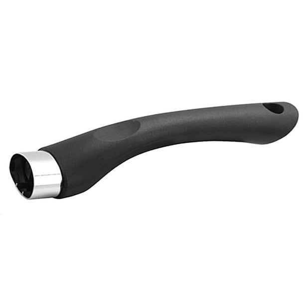 Olla de baquelita multifuncional con asa desmontable para sartén y olla de leche. Negro