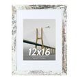 thumbnail image 4 of Scholartree 2 PACK 12 x 16 Wood Gallery Picture Frames, 12x16 Matted to 8.5x11 Wall Frames, Whtie, 4 of 6