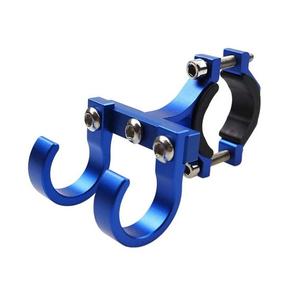ckepdyeh Electric Scooter Hooks Bike Shelf Tube Storage Hanger Buckle Hooks Ebikes Portable Double Helmet Rack Blue