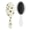 Cute Bee P, variant on Dog Paw Print Round Bristle Brush - Smooth Detangling for Long Hair