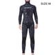 thumbnail image 2 of Trituras profesionales Traje de buceo a prueba de frío Pescado Caza Premium Térmica con capucha de manga larga de manga larga Pantalones largos Jumpsuit Traje de surf verde M 3mm seitruly OD017116-01, 2 of 6