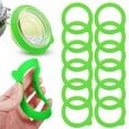 thumbnail image 1 of Cateissary 12 pack/lote fácil instalación y reemplazo junta de silicona a prueba de fugas sellos herméticos para tapa de tarro Cocina y Comedor verde 97mm*70mm*2mm, 1 of 6