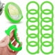 thumbnail image 1 of Bewildely Reemplazo de juntas de tarro de silicona de 12 piezas para sellado a prueba de fugas anillos de sellos universales para tapa de tarro Cocina y Comedor verde 97mm*70mm*2mm, 1 of 6