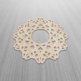 thumbnail image 2 of Mandala Wooden Wall Art, Lacy Look Vintage Oriental Ornaments Art, Birch Wood Plywood Rustic Wall Art Accent for Hallway Bedroom Living Room Cafes and Offices, 11.4" X 11.4" X 0.1", by Ambesonne, 2 of 5
