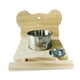 thumbnail image 2 of Percha de madera para pájaros con comedero, resistente jaula para pájaros, comedero colgante para mascotas Oso, 2 of 9