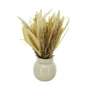 Way To Celebrate Harvest Wheat in Ceramic Vase 12" Decoration
