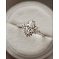thumbnail image 3 of Cora Jewellery 1CT Art Deco Marquise Moissanite Engagement Ring For Women, 14K White Gold, 3 of 5