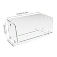 thumbnail image 6 of Transparent Minimalist Style Desktop Storage Box Mask Cosmetics Skincare Bathroom Kitchen Storage Box Can Be Stacked 1PCS, 6 of 8