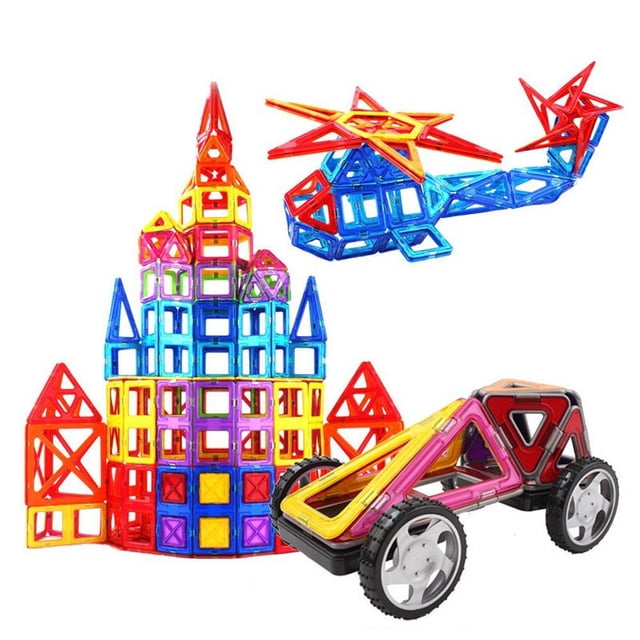 Piezas magnéticas Juguete magnético fuerte Bloques de construcción magnéticos educativos para niños Juego de ventanas de colores ensamblados