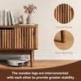 thumbnail image 6 of YouTrend Fluted Lift Top Coffee Table with Storage, Rising Coffee Tables with Hidden Compartment, Wood Center Table for Living Room Office, Brown, 6 of 7