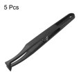 thumbnail image 3 of Unique Bargains Sticker Tweezers for Crafting Curved Tip with Spring, Black, 5 Pieces, 3 of 4