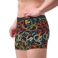 thumbnail image 3 of Bingfone Snake And Flower Men's Underwear - Casual Stretch Boxer Briefs-Small, 3 of 7