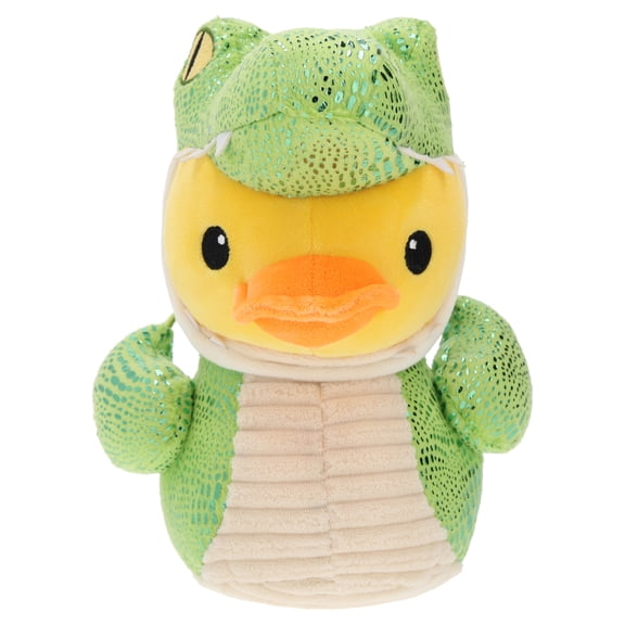Small Crocodile Duck Plush, Green and Yellow, Summer by Way To Celebrate