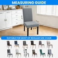 thumbnail image 2 of JIATER Chair Covers for Dining Room Stretch Washable Chair Slipcovers Protector Set of 4,Light Gray, 2 of 7