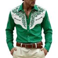 thumbnail image 1 of Camisetas de Navidad de Manga Larga para Hombre Camiseta de Manga Larga Casual de Moda para el Otoño Invierno Al Aire Libre Diario, 1 of 4
