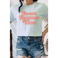 thumbnail image 5 of Retro Metallic Sweet Summer Time Graphic Tee T-Shirt, 5 of 7