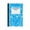 Blue, variant on A5 Wide Ruled Notebook, 30 Sheets 60 Pages Stitched Journal with Marble Pattern Cover, Weekly Planner and Reference Pages, Pink