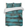 thumbnail image 2 of Quilts Twin Size, Teal Brown Wood Soft Comforter Bedding Set for Bed, Vintage Chic Shabby Plank Lightweight Quilted Bedspread with Pillow Cover(2 Pieces) for All Season, 68x86 Inch, 2 of 6