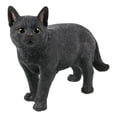 thumbnail image 1 of Statue d'Animal de Décoration de Jardin Chat Noir Marchant Regardant à Gauche Statue, 1 of 5