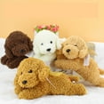thumbnail image 3 of Stuffed Puppy Dog Toy, Cute Teddy Dog Doll, Soft Simulation Plush Animal Toy for Kids Gift, PP Filled, Super Elastic, Delicate Feel, Bedroom Decoration, Home Office Car Use, 28cm Height, 3 of 3