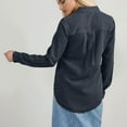 thumbnail image 5 of Women'S Clothing, Tops for Women Trendy, Women's Denim Shirts for Casual Wear - Long Sleeve Collared Top with Button Down Front - Stylish Everyday Blouse for Modern Women, 5 of 5