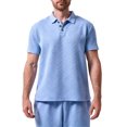 thumbnail image 2 of Kalauyu Mens Short Sleeve Golf Shirts Turn Down Collared with Button Casual Breathable Golf Summer Tops, 2 of 5