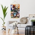 thumbnail image 6 of My Hero Academia Wooden Shaft Hanging Poster Home Decor Poster Wall Art Painting For Living Room Bedroom 12"X18", 6 of 7