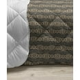 thumbnail image 3 of Damask Down Alternative Comforter, Ethnic Aboriginal Motif with Victorian Rococo Style Effects in Funky Tones, Microfiber Quilt for All Season, 5 Sizes, Dark Grey and Tan, by Ambesonne, 3 of 3