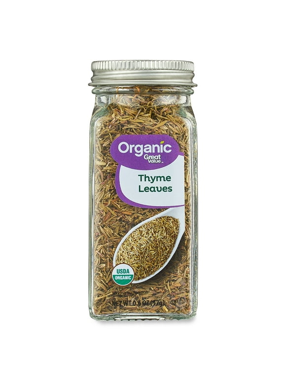 Great Value Organic Thyme Leaves, 0.6 oz