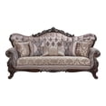 thumbnail image 2 of Pemberly Row Modern Sofa with 5 Pillows in Taupe and Antique Oak, 2 of 6