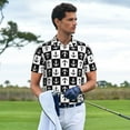 thumbnail image 2 of Wukai Nautical Anchors1 Men’s Polo Shirts,Quick-Dry Athletic Shirt,Classic Fit Shirts-Medium, 2 of 8