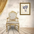 thumbnail image 3 of Poloson, Kimberly 26x32 Gold Ornate Wood Framed with Double Matting Museum Art Print Titled - Blue Botanical Study III, 3 of 4