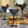 thumbnail image 4 of Stölzle Lausitz Olympia 8 Oz Martini Glasses (Set of 2) - Sleek Design with Shimmery Finish, Lead-Free Crystal, Dishwasher Safe, Gatsby-Themed Elegance for Cocktail Lovers (Black/Gold), 4 of 5