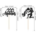 thumbnail image 2 of 24 PCS Aries Cupcake Toppers Glitter 12 Constellation Aries Cupcake Picks March April Birthday Cake Decorations for Horoscope Astrology Birthday Party Cake Decorations Supplies Black, 2 of 10
