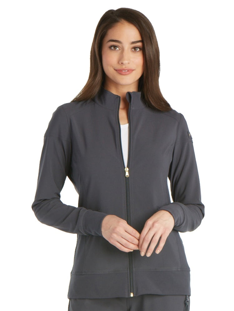 Cherokee iflex™ by Cherokee Women's Zip Front WarmUp Solid Scrub