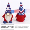 thumbnail image 4 of 1pc America Bandera Adorno de muñecas sin rostro Adorable Telas No tejidas Muñeca, 4 of 6