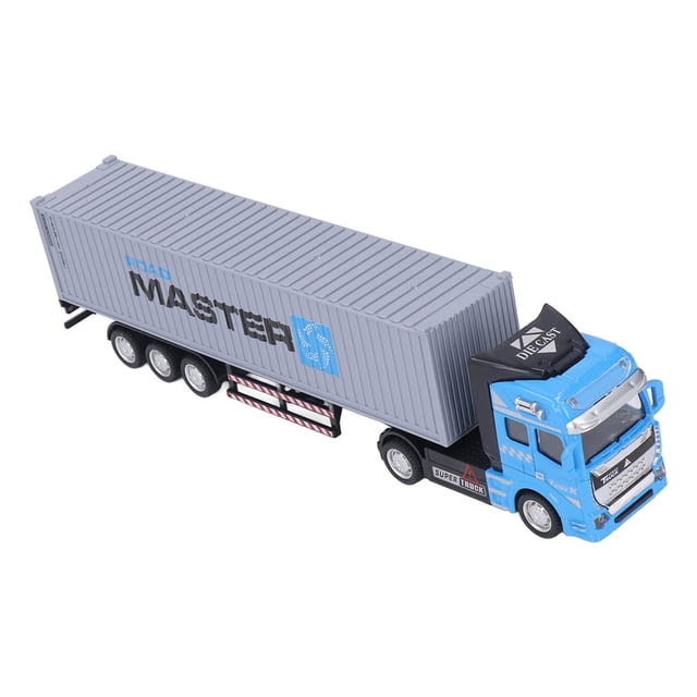 Camión Transportador Expreso, Modelo De Juguete De Camión Contenedor Desmontable Grande Con Tracción Hacia Atrás De aleación Para Niños Para Viajes
