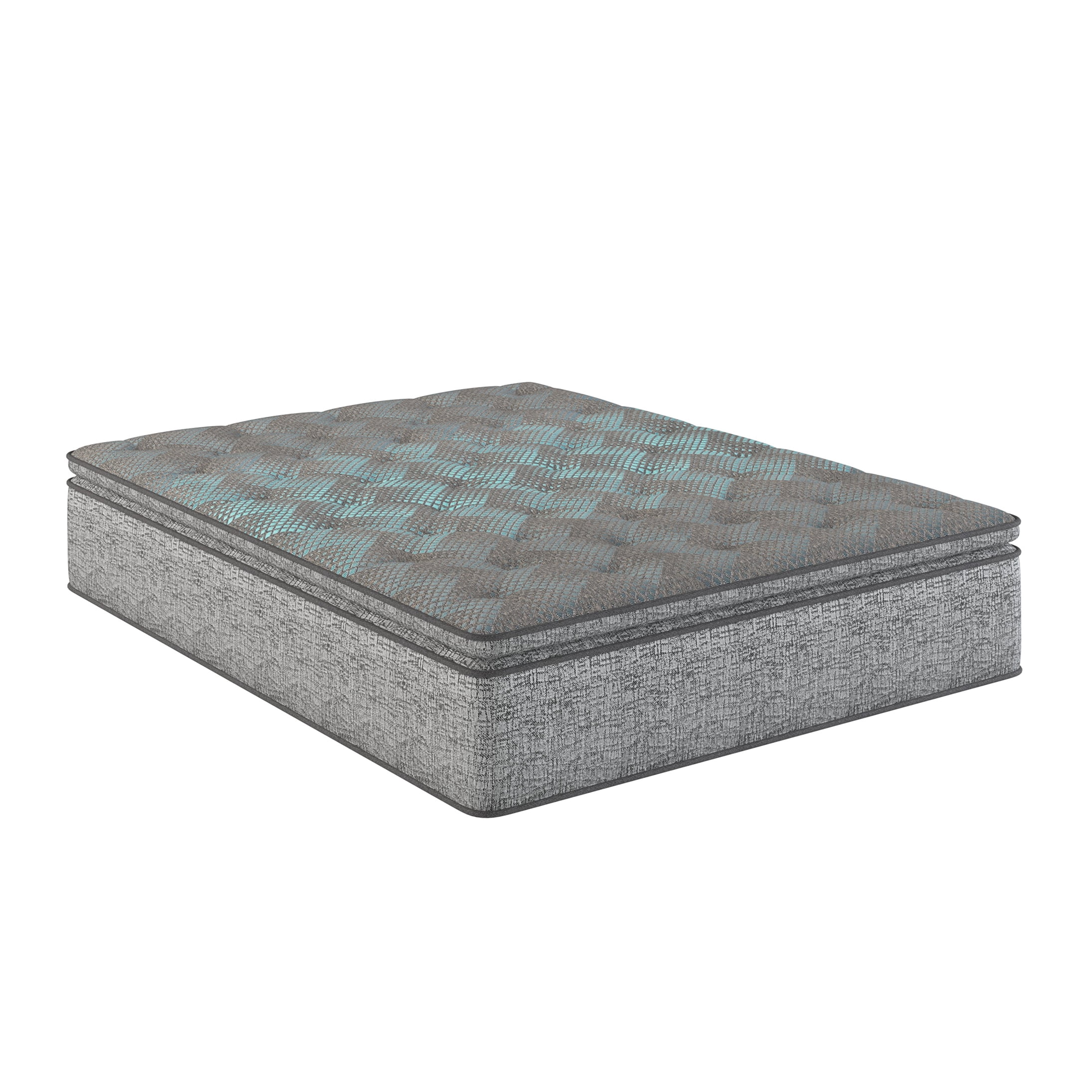 10 Inch King Hybrid Euro Top Mattress, Plush Feel, Motion Isolation, Cooling Foam, Edge Support